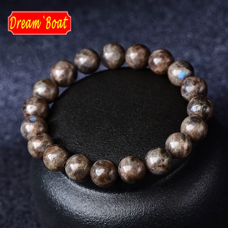 Rainbow Larvikite Natural Crystal Stone Bracelet สร้อยข้อมือ ตัวอ่อนสายรุ้ง,สร้อยข้อมืออัญมณี,สร้อยข้อมือฮวงจุ้ย,สร้อยข้อมือหินธรรมชาติ,สร้อยข้อมือคริสตัล,สร้อยข้อมือคริสตัลสําหรับผู้หญิงผู้ชาย,กําไลผ