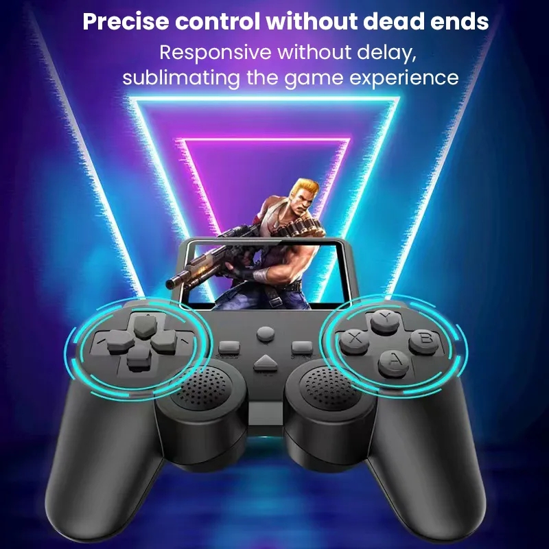 S10 รีโมทคอนโทรลขนาดเล็กจับคอนโซลเกมมือถือ Retro 520 เกม 2.4 นิ้ว AV Output Video Single / Dual Player Controller
