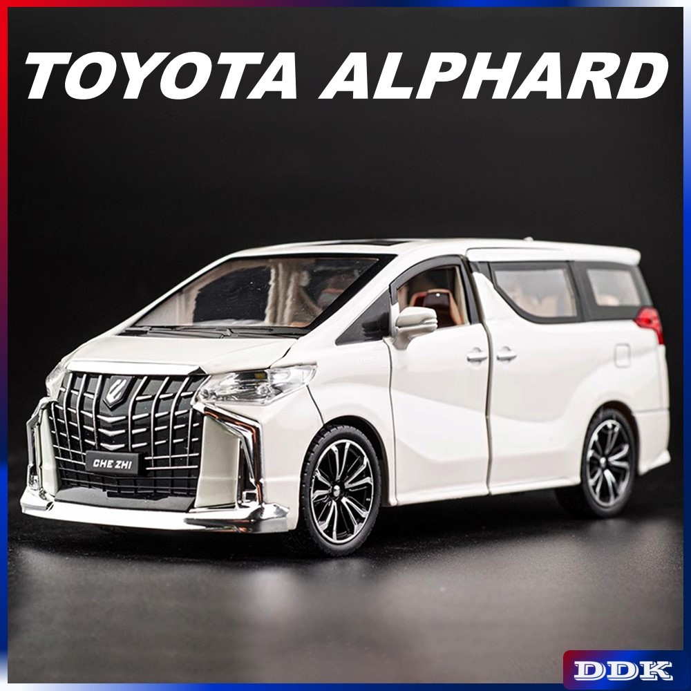 1:32 Toyota Alphard DieCast รถรุ่นของเล่นรถเด็กเด็กปัจจุบันเพื่อนวันเกิด Xmas ของขวัญ