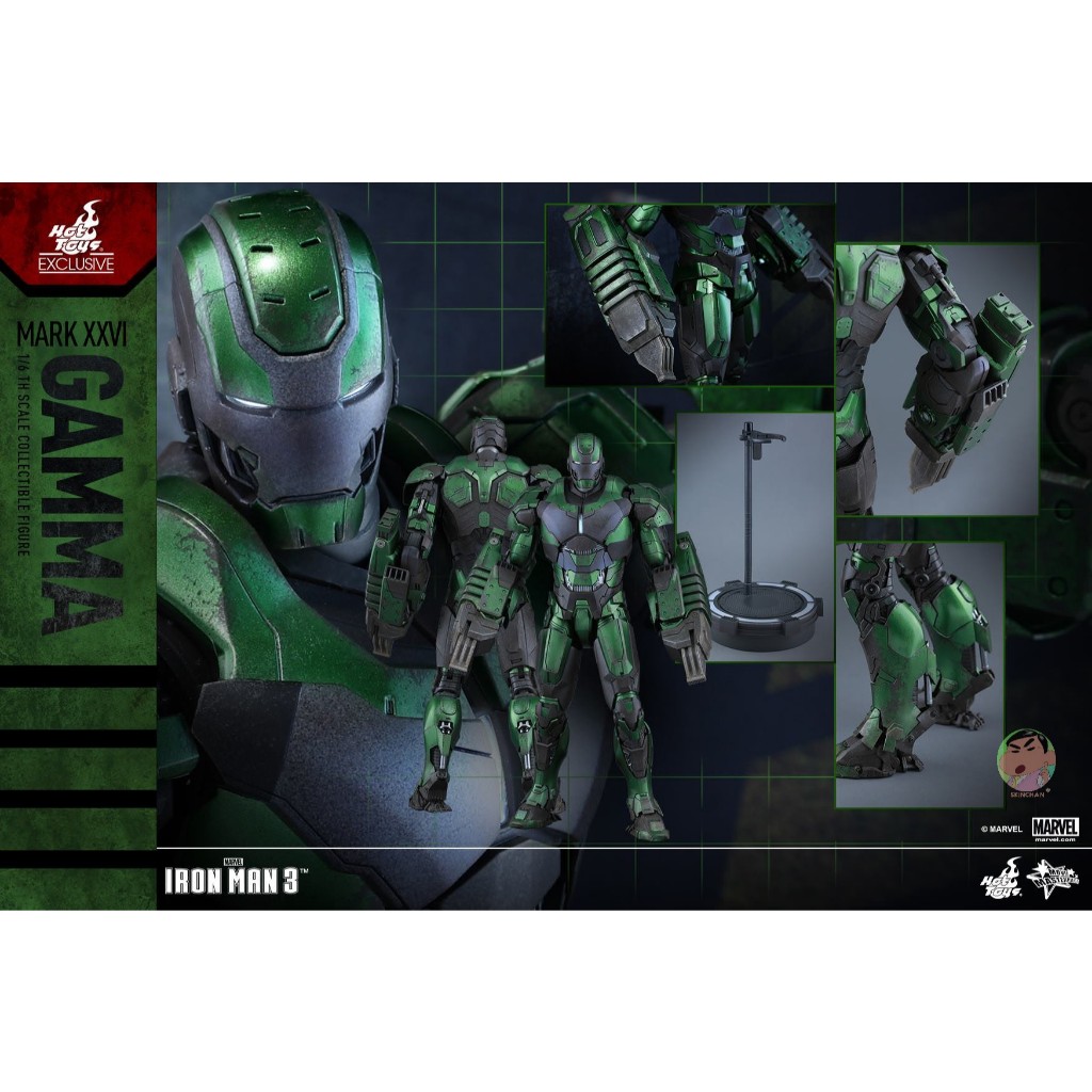 Hot Toys MMS332 Iron Man 3 – Mark XXVI Gamma 1/6th Scale Collectible Figure