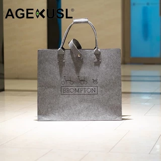 Agekusl 16 นิ้วกระเป๋าขนส่งจักรยานโหลดกระเป๋าถือแบบพับได้สําหรับ Brompton Pikes Royale Camp Crius Trifold จักรยานพับ