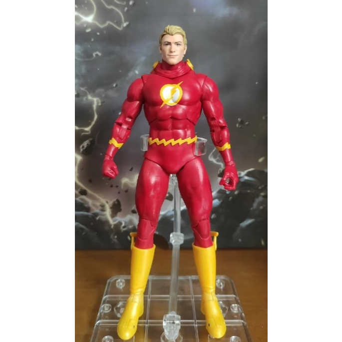 Mcfarlane Flashpoint Set The Flash (การ์ดไม่มีกล่อง ไม่มีกุญแจรวม ประติมากรรมหัวเดียว)