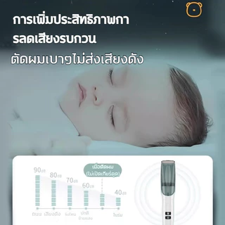 💎ปัตตาเลี่ยนตัดผมเด็ก💎ปัตตาเลี่ยน เสียงเบาปัตตา ดูดในขณะที่โกน เลี่ยนตัดผมเด็กโนมัติความปลอดภัยและกันน้ำที่ยาวนานเด็กตัดผมใช้งานง่าย