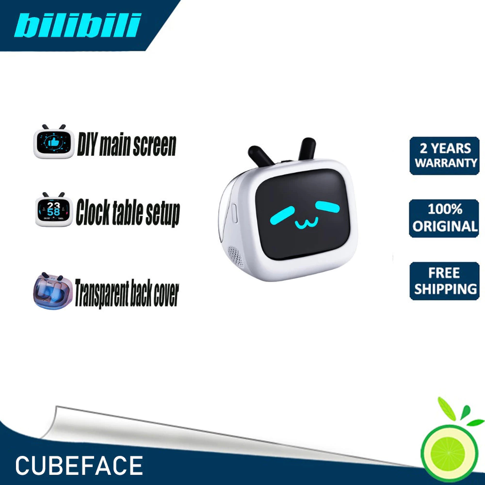 Bilibili 2024 ผลิตภัณฑ ์ ใหม ่ CUBEFACE ทีวีขนาดเล ็ กหน ้ าจอสัมผัส LCD ชุดหูฟังบลูทูธไร ้ สาย True