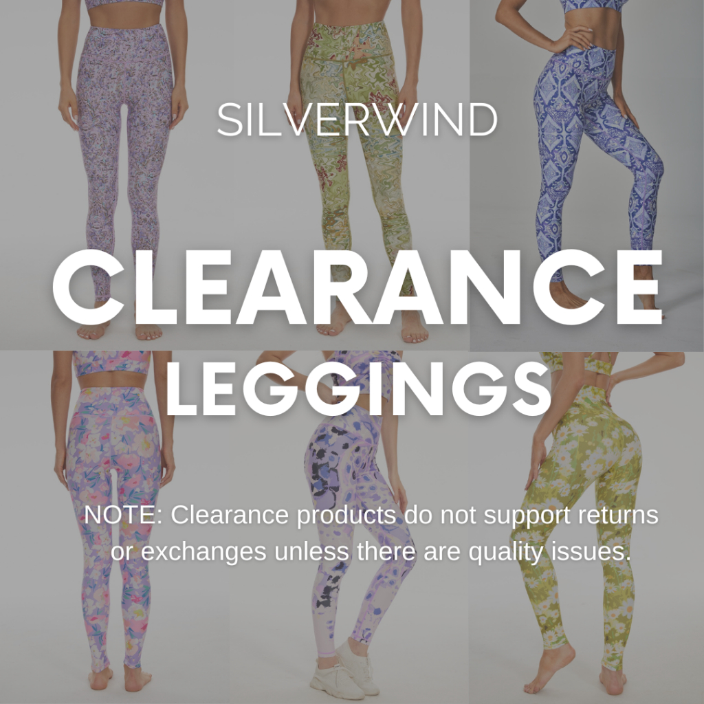 [การกวาดล้างเวลาจํากัด] Silverwind เลกกิ้งกีฬาเอวสูงสุภาพสตรีกางเกงโยคะพิมพ์ลายนุ่มระบายอากาศแห้งเร็วเป็นมิตรกับสิ่งแวดล้อม Fab