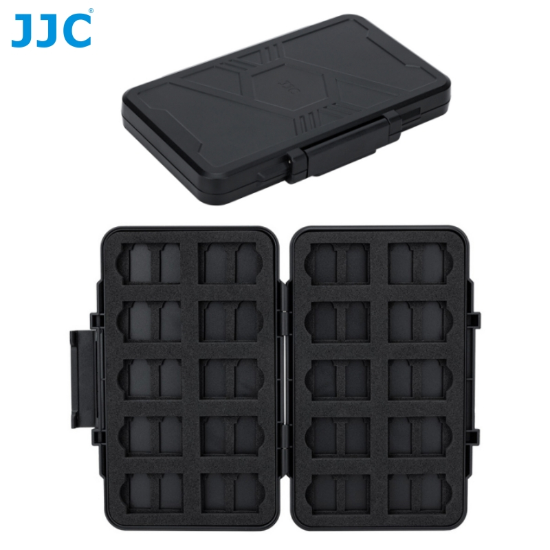JJC Memory Card Case 60 ช่องใส่การ์ดหน่วยความจำผู้ถือสำหรับ CFexpress Type-A CF Type-A Micro SD MSD