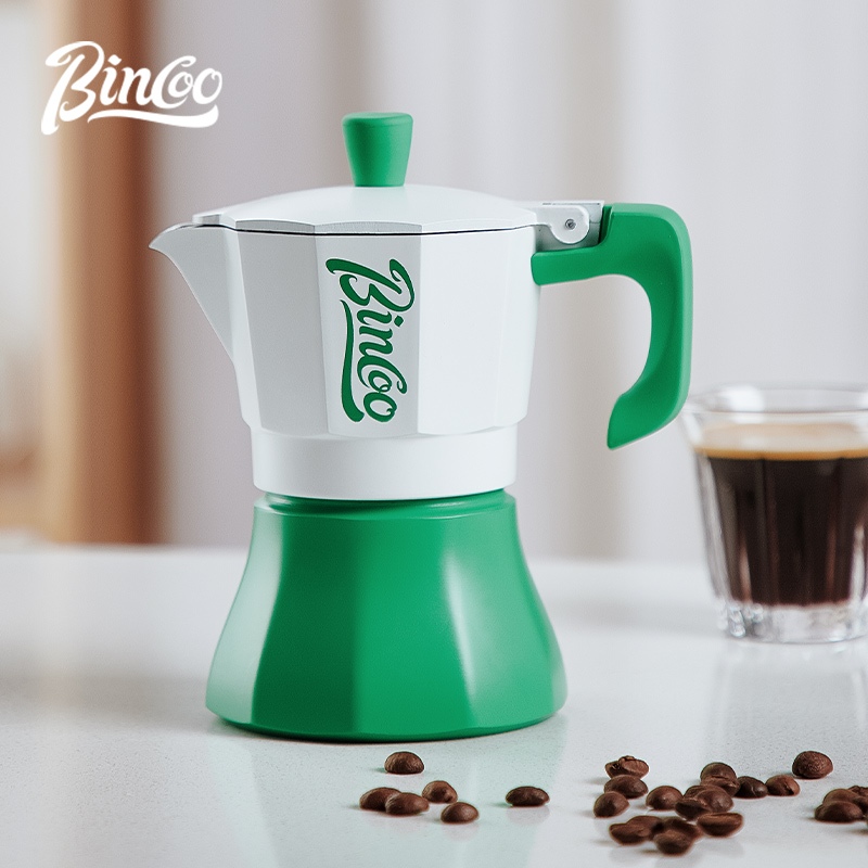 Bincoo Moka Pot Double Valve หม้อกาแฟชุดครัวเรือนขนาดเล็กอิตาเลี่ยนสกัดกาแฟ Mocha Pot 150ml