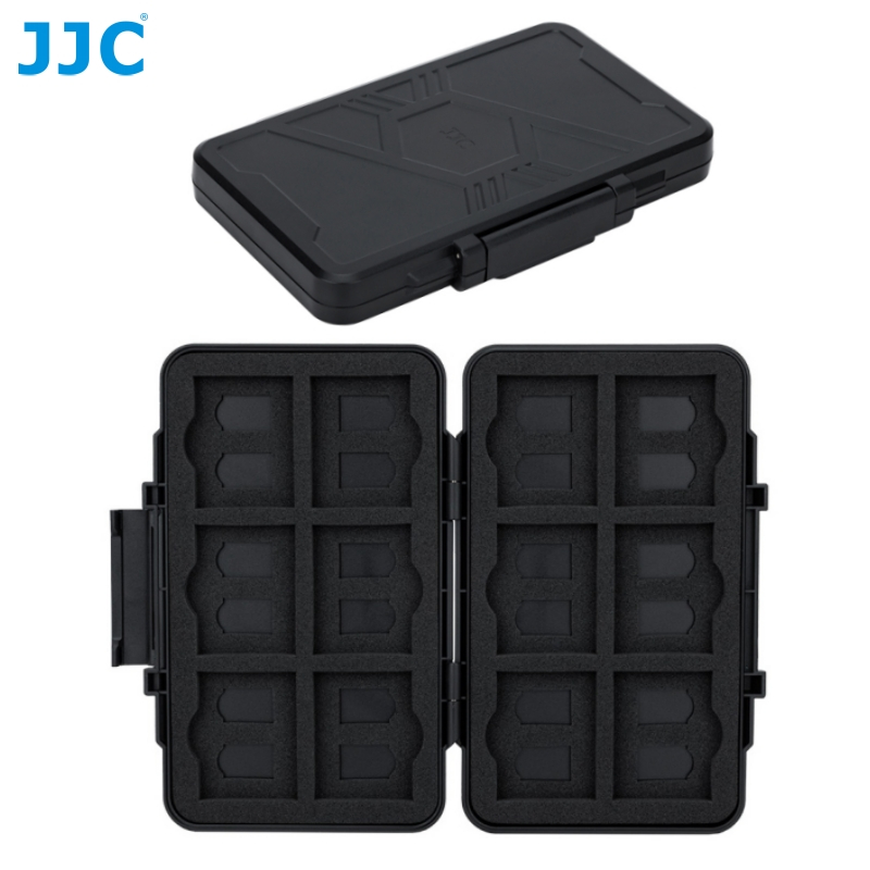 JJC Memory Card Case 36 ช่องใส่การ์ดหน่วยความจำผู้ถือสำหรับ CFexpress Type-B CF Type-B XQD Micro SD 