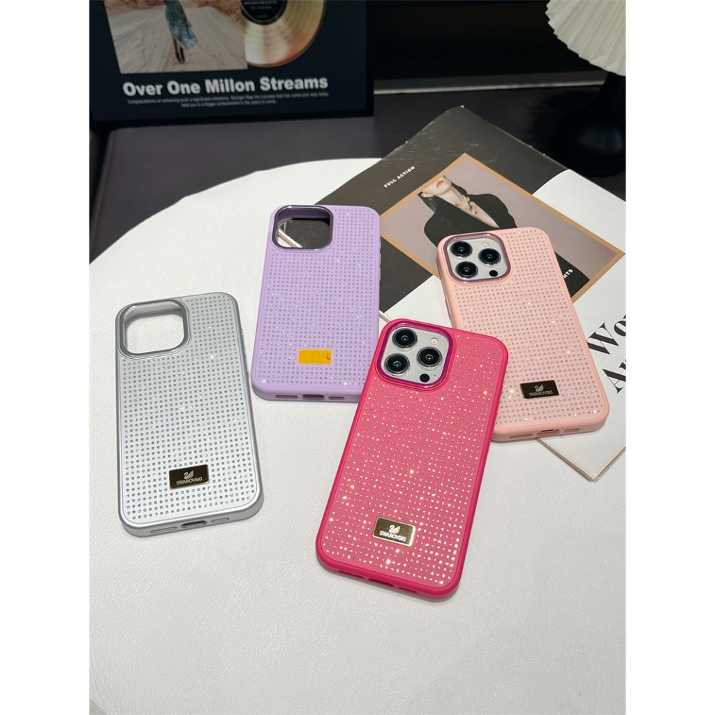 แฟชั่นหรูหรา 2-in-1 rhinestone เคสโทรศัพท์สําหรับ iPhone16 PRO MAX 15 PRO MAX 14 PRO MAX 13 13PRO 13PROMAX 12PRO 12PROMAX 11 PRO MAX 11