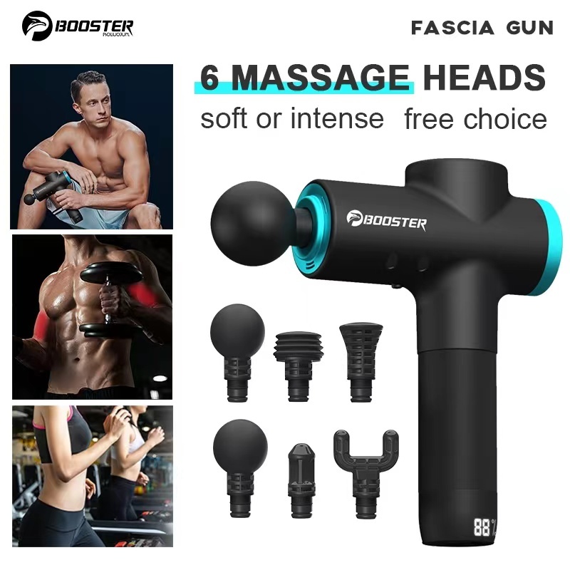 Booster M2-B 12V มอเตอร์แปรงถ่าน ปืนนวดบรรเทาอาการปวดกล้ามเนื้อ กระตุ้นการสั่นสะเทือน Type-C ที่ชาร์จ กรดแลคติก ผ่อนคลาย ปืน Fascia