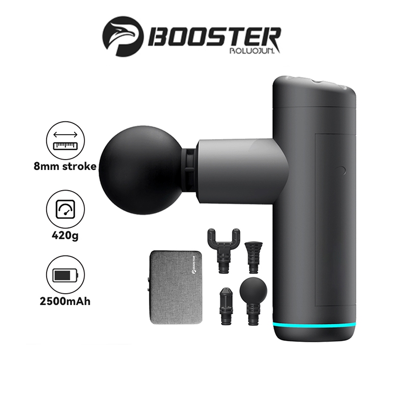 Booster MINI X Deep Tissue Massage Gun ปืนนวดผ่อนคลายกล้ามเนื้อ แบบเงียบและพกพา อุปกรณ์นวดบรรเทาอาการปวด อินเตอร์เฟซ Type-C
