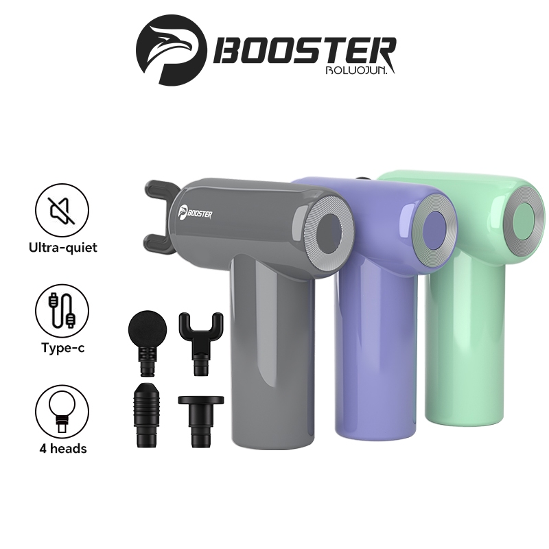 Booster MINI X6 ปืนนวดกล้ามเนื้อไฟฟ้า น้ําหนักเบา และพกพาง่าย Massage Gun ปืนนวดแบบพกพา