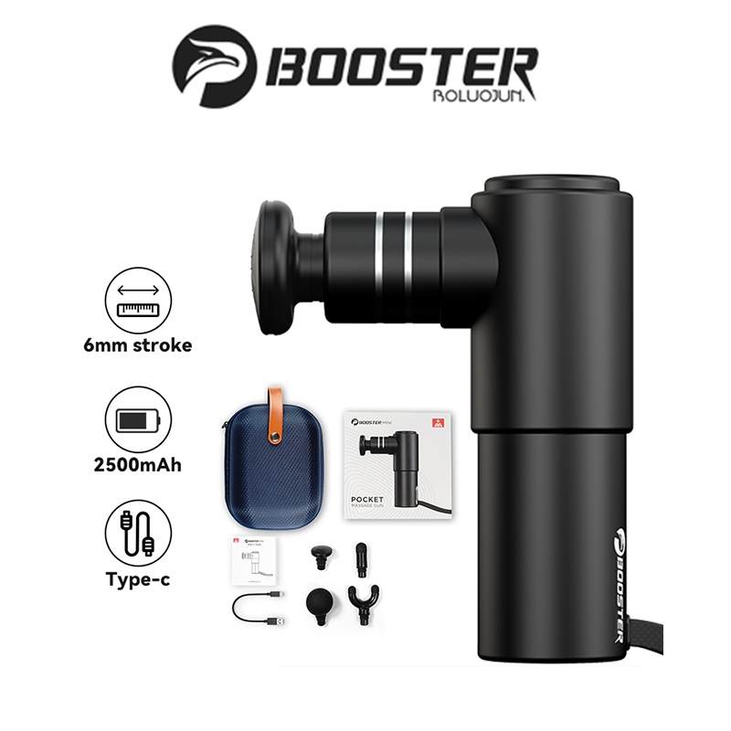 Booster MINI ปืนนวดกล้ามเนื้อ บรรเทาอาการปวด 4 ความเร็ว 2500mAh Fascia Gun
