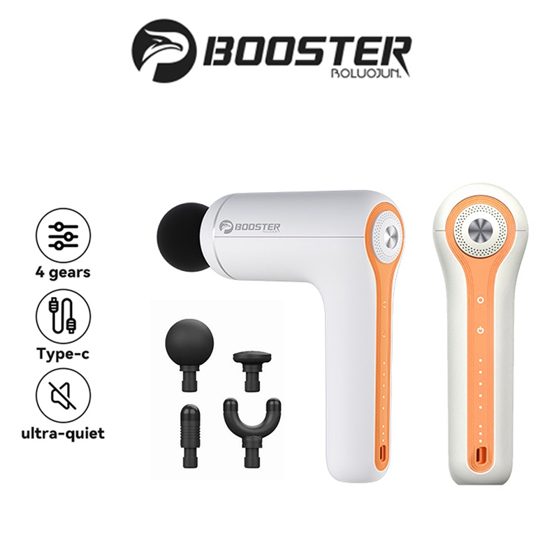 Booster Q1 ปืนนวดกล้ามเนื้อ บรรเทาความเมื่อยล้า แรงสั่นสะเทือนลึก ปืนฟาสเซีย ความจุ 2200mAh อุปกรณ์นวดไฟฟ้า