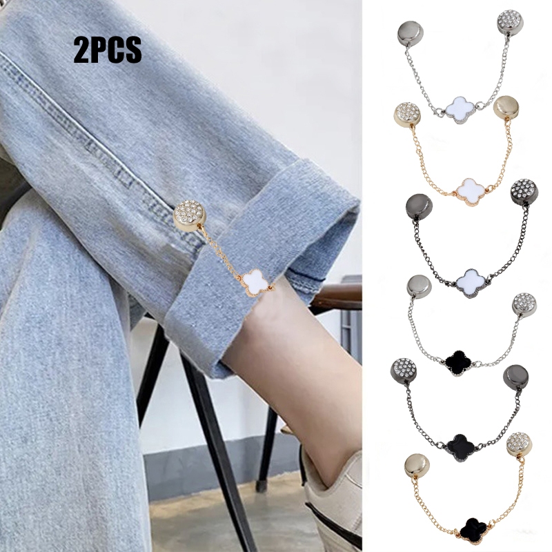 [YUNYUAN] 2 ชิ้น/เซ็ตเพื่อทําให้เสื้อผ้าที่มีความยาวเกินไปและทําตัวย่อแม่เหล็กคงที่ปรับแม่เหล็กไร้ร่