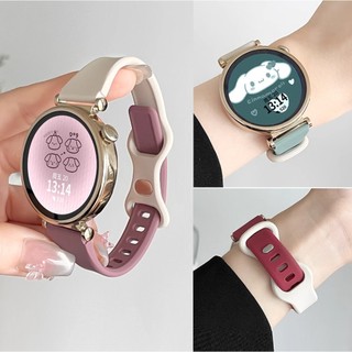 Silicone 14 18 20 22mm Strap For Huawei watch gt 6 pro สาย Huawei watch GT 5 Strap Huawei watch gt 6 สาย GT2/GT3/GT6/ Huawei GT 4 สาย Huawei GT6 Strap Redmi watch 5 Lite / Redmi watch 5 Active Strap /GTS3/GTS4 / Garmin lily 2 active / Garmin lily 2 Strap