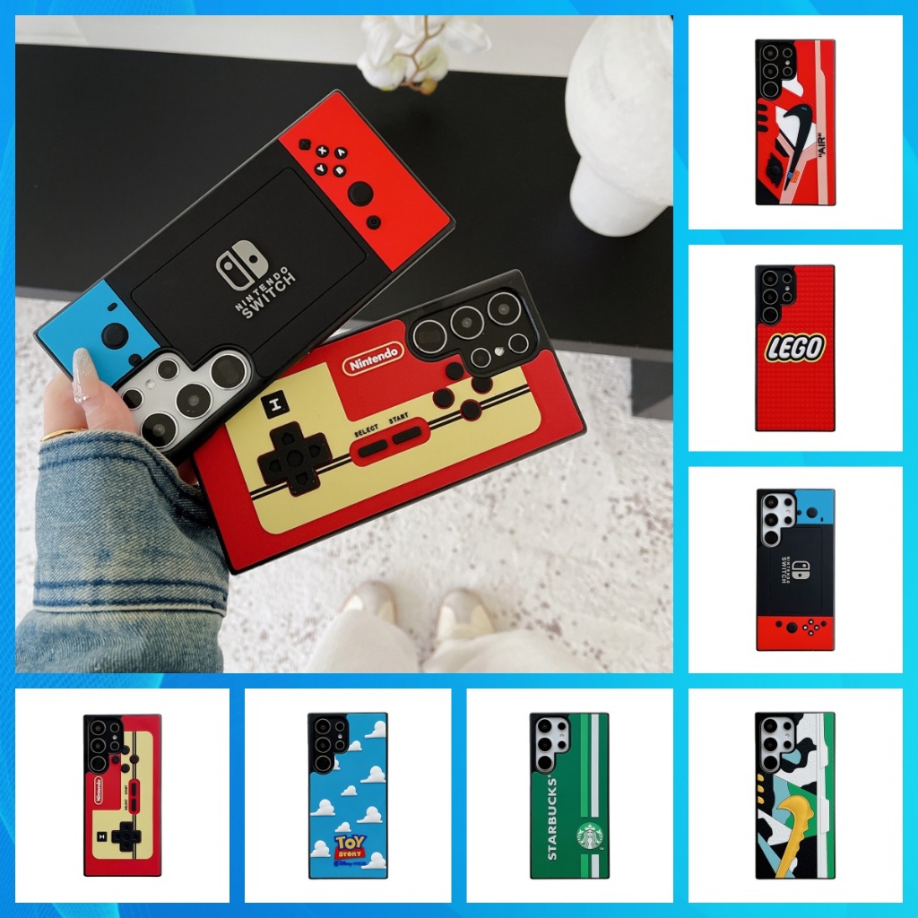 Samsung S24 Ultra S23U กรณีเกมคอนโซลกันกระแทกเคสโทรศัพท ์ สําหรับ Galaxy S24 + S23 Plus ป ้ องกันปกหลัง