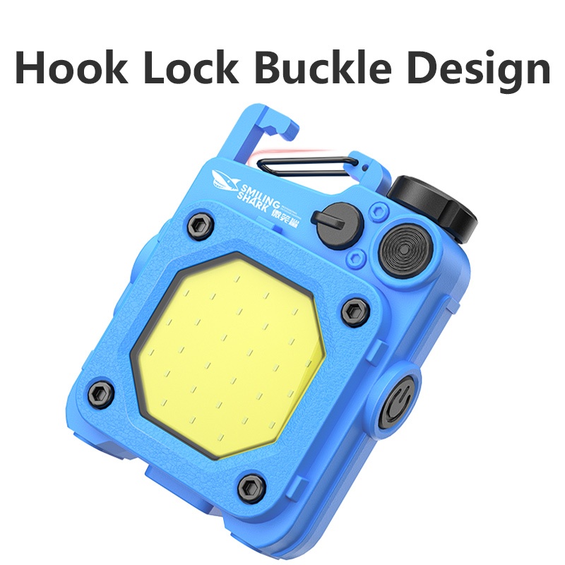 ยิ้มฉลาม TIP0016 LED Mini Key Chain ไฟฉาย Super Bright COB Key Chain Light 5 โหมด USB ชาร์จไฟฉุกเฉินแม่เหล็กทํางานกันน้ํากลางแจ้ง — صورة 5