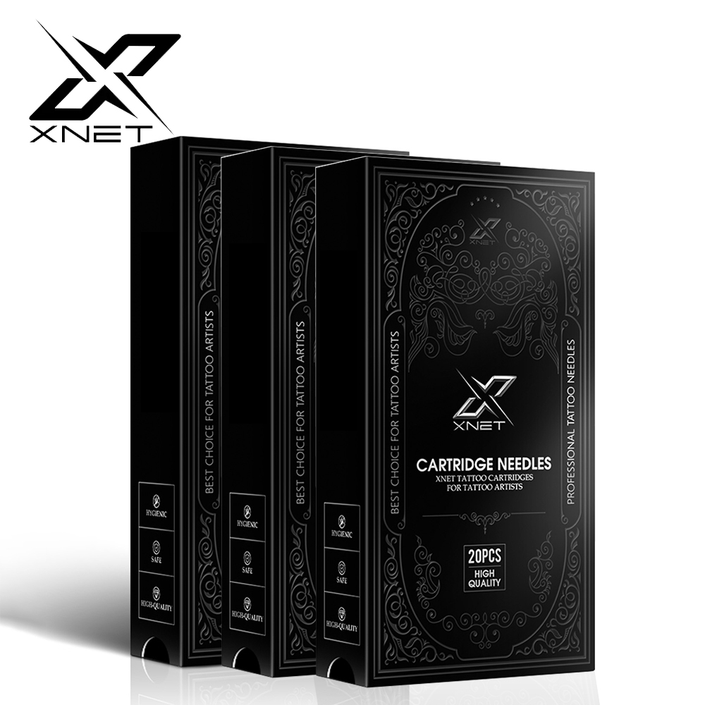 XNET 20 ชิ้น Aurora Tattoo อุปกรณ์ Tattoo เครื่องมือสําหรับศิลปิน, Disposable Tattoo Liner Shader สํ