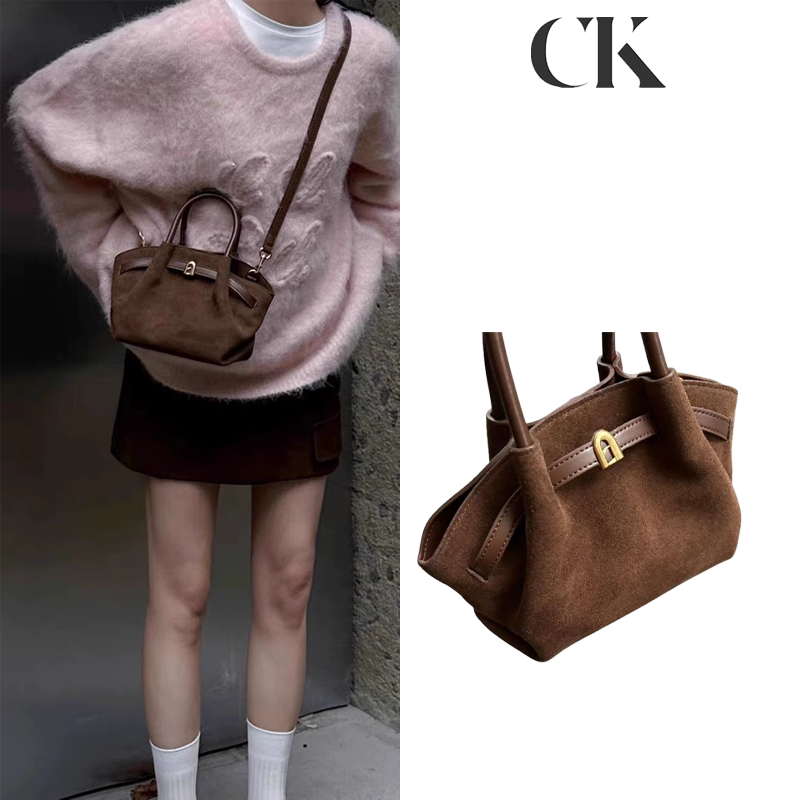 CINVAI&KROZE กระเป๋าโท้ทย้อนยุคเรียบง่าย กระเป๋าสะพายความจุสูง