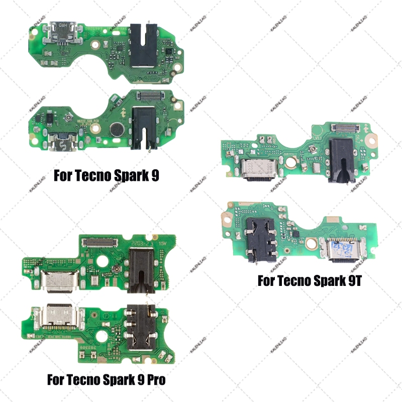 USB ชาร์จพอร์ตสําหรับ Tecno Spark 9 KG5P Spark 9 Pro KH7 KH7N Spark 9T KH6
