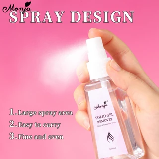 Monja 60ml เล็บ UV กาว Remover สําหรับกดบนเล็บ Soak Off เจลปลอมกาวกําจัด DIY เครื่องมือทําเล็บ