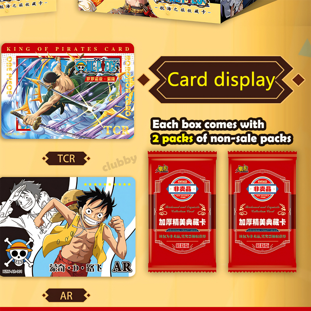 1 แพ็คการ์ด One Piece Zoro Sanji Luffy Nami tcg Trading Card เกมของขวัญปีใหม่ - รูปที่ 5