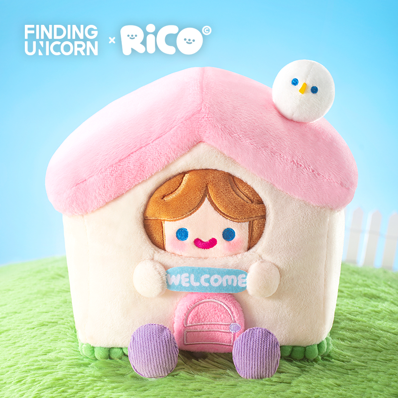 FINDING UNICORN RiCO Happy Room Tour Plush Doll（Single Box 1Pc）