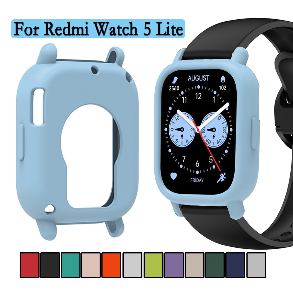 ฝาครอบซิลิโคนอ่อนนุ่มสําหรับ Redmi Watch 5 Lite Hollow ป้องกันกรณี Super Light นาฬิกาตกแต่งสําหรับ Redmi Watch 5 Lite