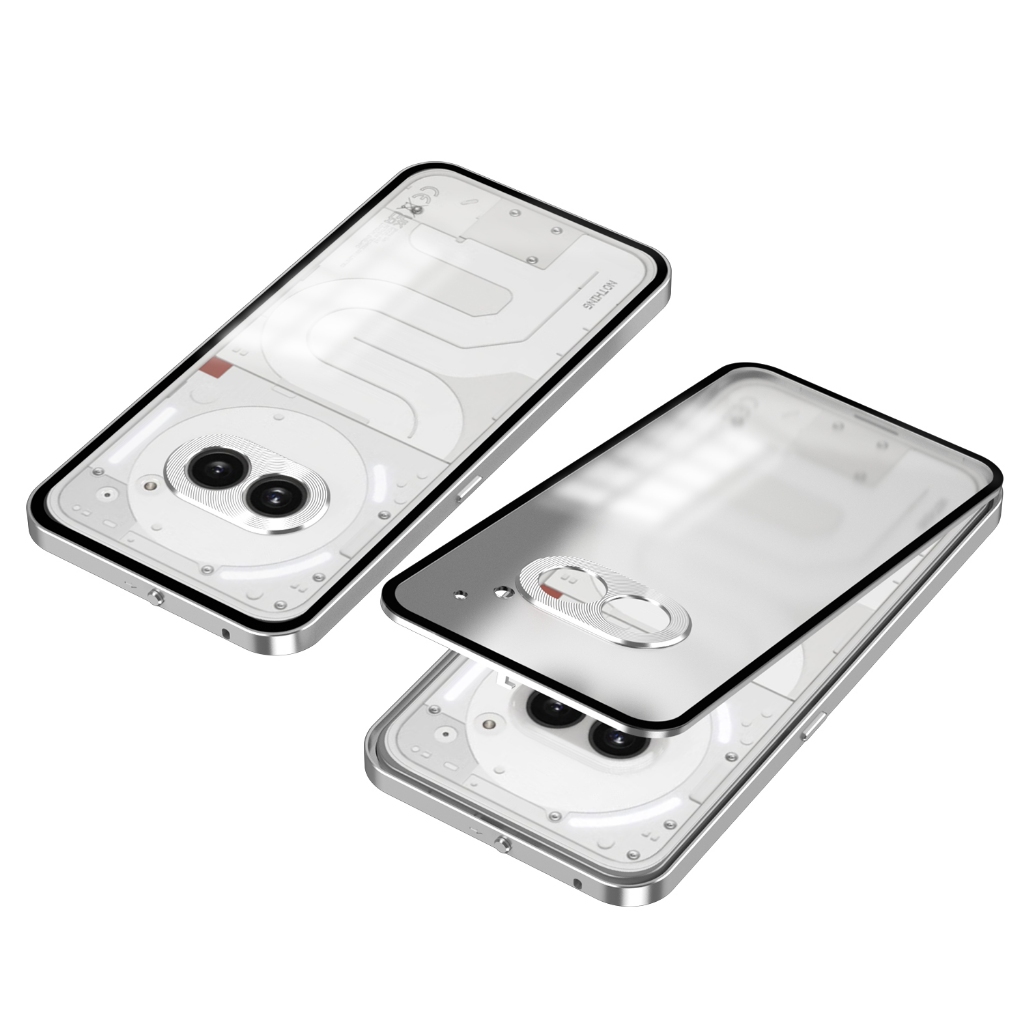 อลูมิเนียมกรอบโลหะกันชนสําหรับโทรศัพท์ไม่มีอะไร 2A 5G กรณีอะคริลิคปกหลังกล้องเลนส์ป้องกันกรณี Funda ปลอก Capa