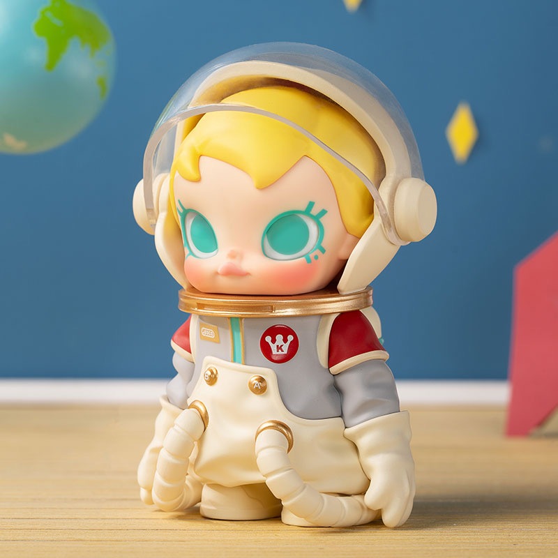 ของแท้ POPMART POPMART BabyMolly เมื่อ I Age Three Series Mystery Box อินเทรนด์เล่นเครื่องประดับรูป