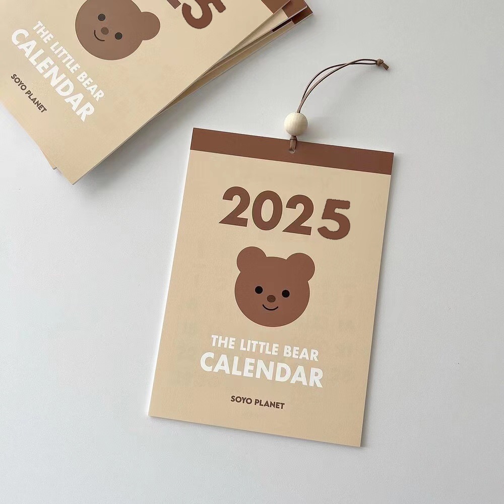 2025 น่ารักผนังปฏิทินผนังเดสก์ท็อปตกแต่งจิตรกรรม