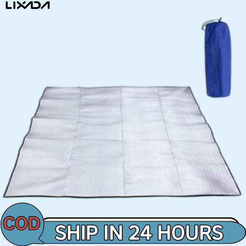 LIXADA [ลิซาดะ ห้างสรรพสินค้า] เสื่อตั้งแคมป์กันน้ําเบาผ้าห่มปิกนิกชายหาดที่นอนเบาะรองนอนอลูมิเนียมฟอยล์อีวาเสื่อโฟมเต็นท์ที่นอนนอน