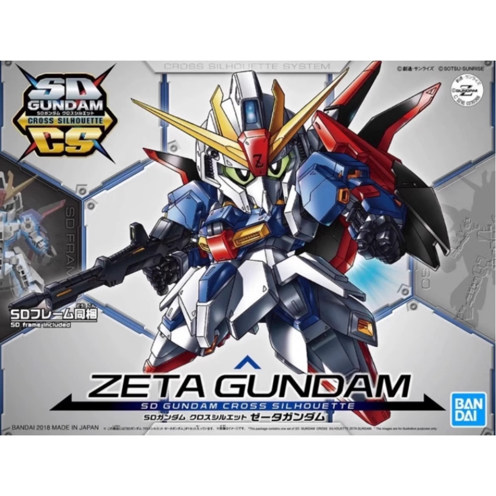 Bandai GUNDAM ประกอบรุ่น SDCS 05 Zeta Z GUNDAM ของสะสมสินค้าอนิเมะ