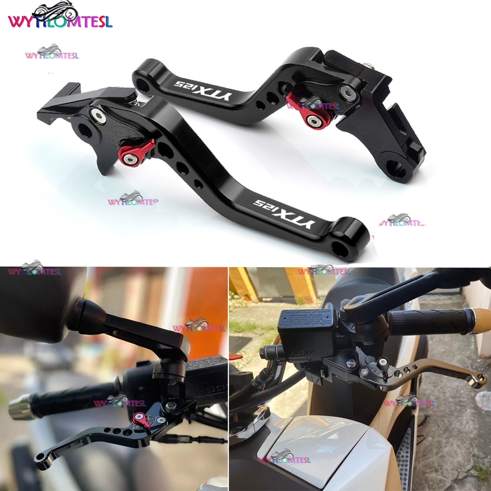 สําหรับ YAMAHA YTX125 รถจักรยานยนต์ CNC อลูมิเนียมสั้นคลัทช์เบรคแบบปรับได้