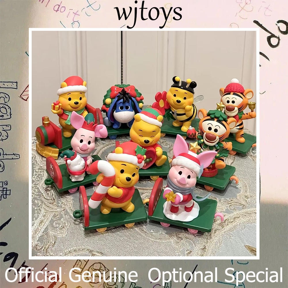 [มีจําหน่าย] Popmart Disney Winnie the Pooh Gift Ree Series [อุปกรณ์เสริม] Healing Winnie ตุ๊กตาน่ารัก - ตัวเลขการกระทํา - ของตกแต่งโต๊ะ - ของขวัญวันเกิดวันคริสต์มาสของสาว