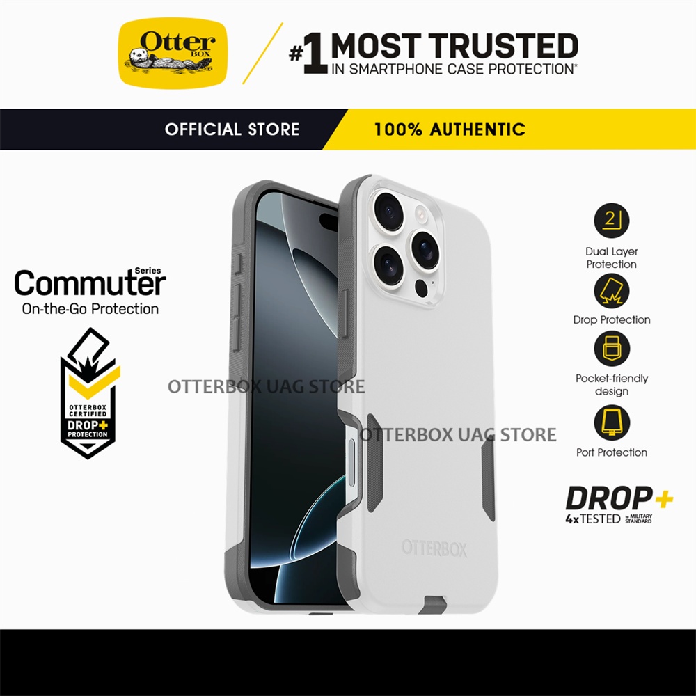 เคส OtterBox รุ่น Commuter Series - iPhone 16 Pro Max / 16 Pro / 16 / 16 Plus / 16 / 15 14 Pro Max / 15 14 Pro / 15 14 Plus / 15 14 / 13 12 Pro Max / 13 12 Pro / 13 12 Mini