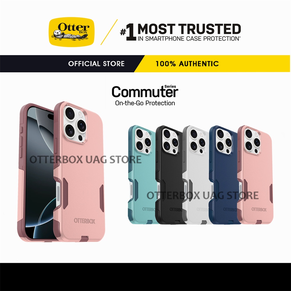 OtterBox Commuter Series สำหรับ iPhone 16 Pro Max / 16 Pro / 16 Plus / 16 / 15 14 Pro Max / 15 14 Pro / 15 14 Plus / 15 14 / 13 12 Pro Max / 13 12 Pro / 13 12 Mini เคสโทรศัพท์