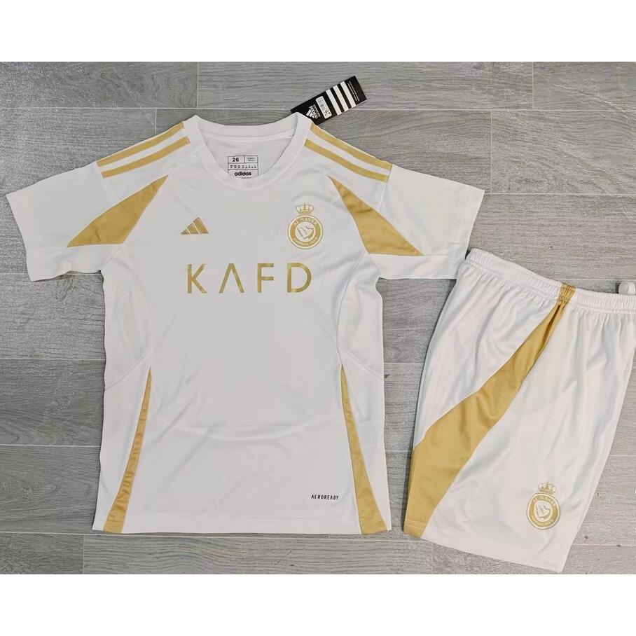 ชุดเสื้อฟุตบอลเด็ก Al-Nassr /25 FC Away RONALDO Jersey