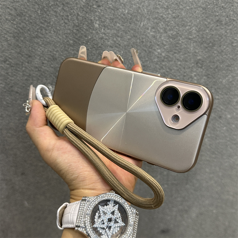 พร้อมเชือกเส้นเล็กAurora Cd รูปแบบเชือกเส้นเล็กเคสโทรศัพท์สําหรับ iPhone 16 15 14 13 Pro max พร้อมเคสป้องกันกล้องคริสตัลความงามเคสกันกระแทก iPhone 14 15 16 plus ครอบคลุมเต็มรูปแบบ