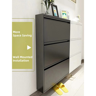 Ultra Thin Flip Bucket Shoe Cabinet For Home Use New Small-Sized And Thin Shoe Rack Entrance Cabinet