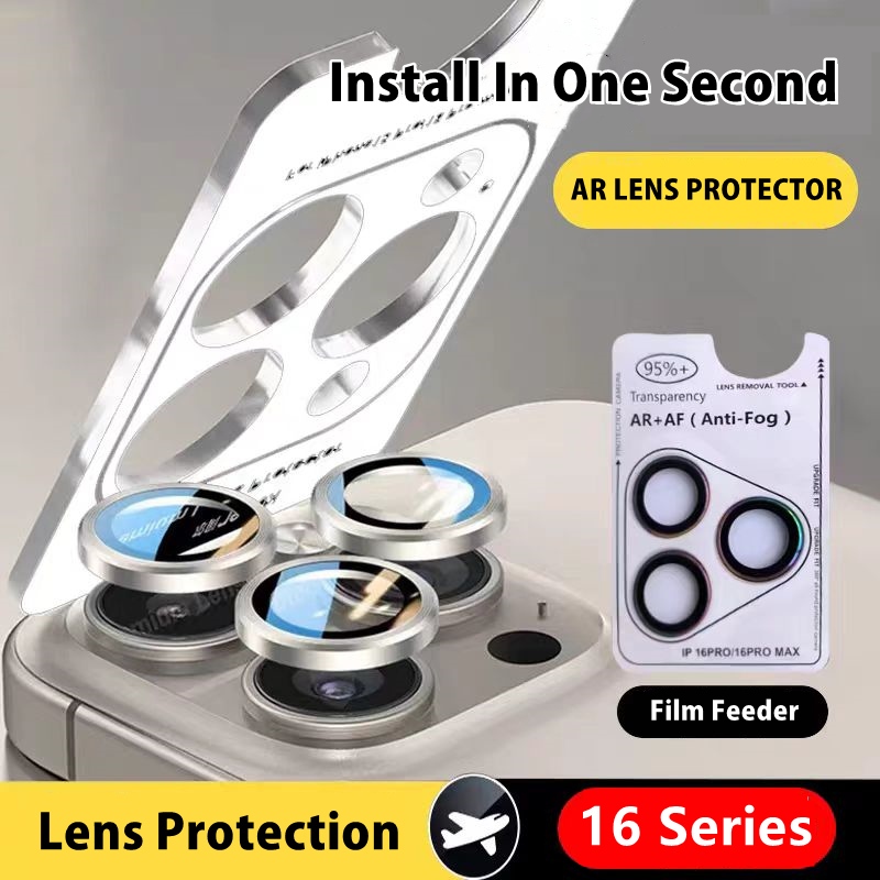 ใหม่ Desert Titanium สีแหวนโลหะกล้องเลนส์ Protectors สําหรับ IPhone 16 Pro Max 11 12 13 14 15 Pro Ma