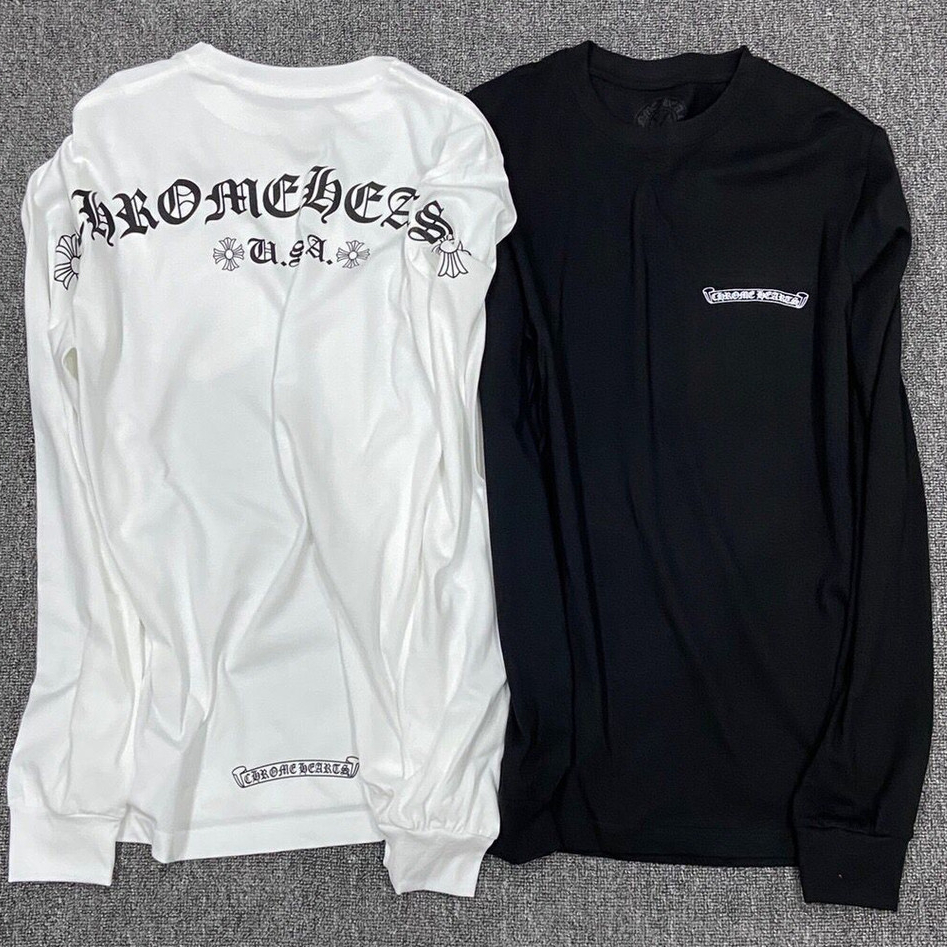 (ผ้าฝ้าย 100%) ฤดูใบไม้ร่วง Street Wear สันสกฤตพิมพ์ตัวอักษรลําลองผู้ชายผู้หญิงเสื้อยืดแขนยาว