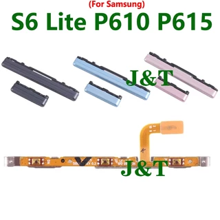 เปิดปุ่มปรับระดับเสียง Flex สําหรับ Samsung Tab S6 Lite P610 P615 โทรศัพท์ด้านข้าง Key up down ปุ่ม Flex Cable
