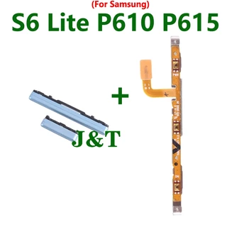 เปิดปุ่มปรับระดับเสียง Flex สําหรับ Samsung Tab S6 Lite P610 P615 โทรศัพท์ด้านข้าง Key up down ปุ่ม Flex Cable