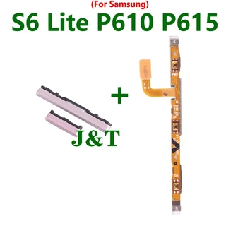 เปิดปุ่มปรับระดับเสียง Flex สําหรับ Samsung Tab S6 Lite P610 P615 โทรศัพท์ด้านข้าง Key up down ปุ่ม Flex Cable