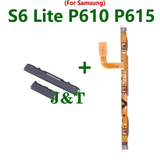 เปิดปุ่มปรับระดับเสียง Flex สําหรับ Samsung Tab S6 Lite P610 P615 โทรศัพท์ด้านข้าง Key up down ปุ่ม Flex Cable