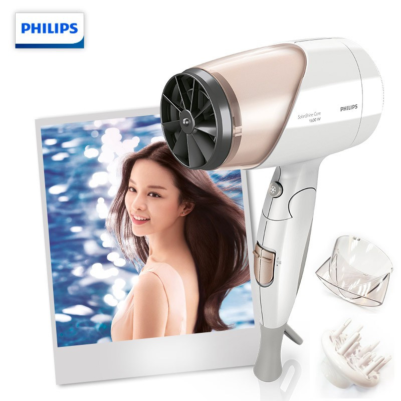 ในสต็อกในสต็อก เครื่องเป่าผม Philips HP8203 พลังงานสูงพร้อมดูแลเส้นผมเชิงลบในครัวเรือนแบบพับได้แบบพกพา 1600W