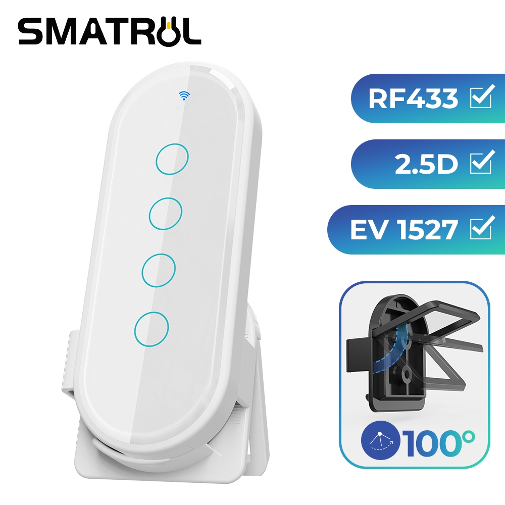 Smatrul รีโมทคอนโทรลไร้สาย 433 Mhz 10/4 คีย์ Ev 1527 Rf Key รหัสสําหรับ Smart Home Control