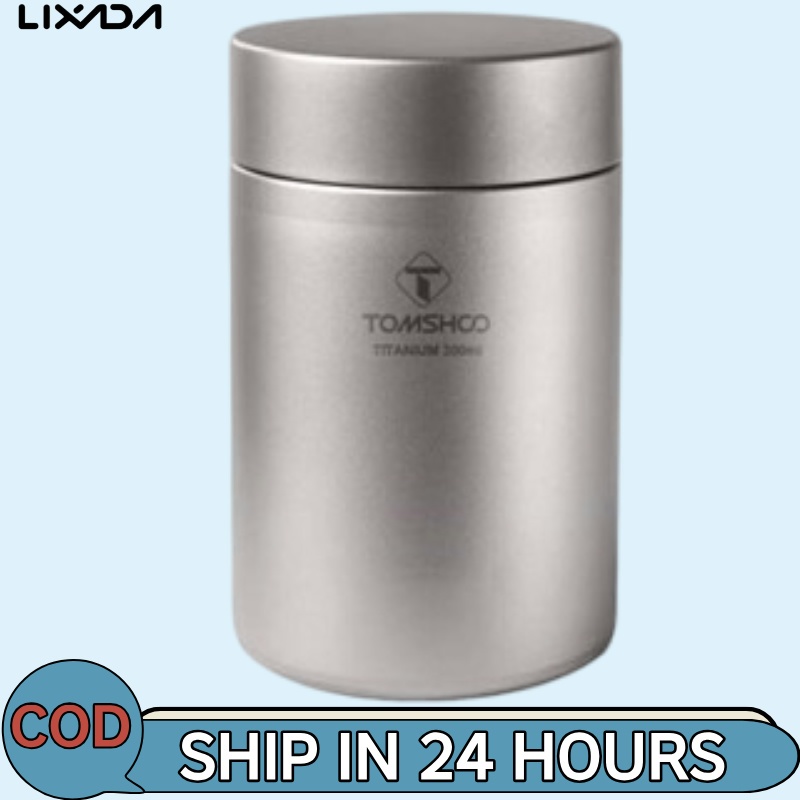 LIXADA [LISADA Mall] TOMSHOO Tea Tin Jar 300ml กระป๋องเก็บชา Ti น้ําหนักเบาสําหรับชากาแฟ